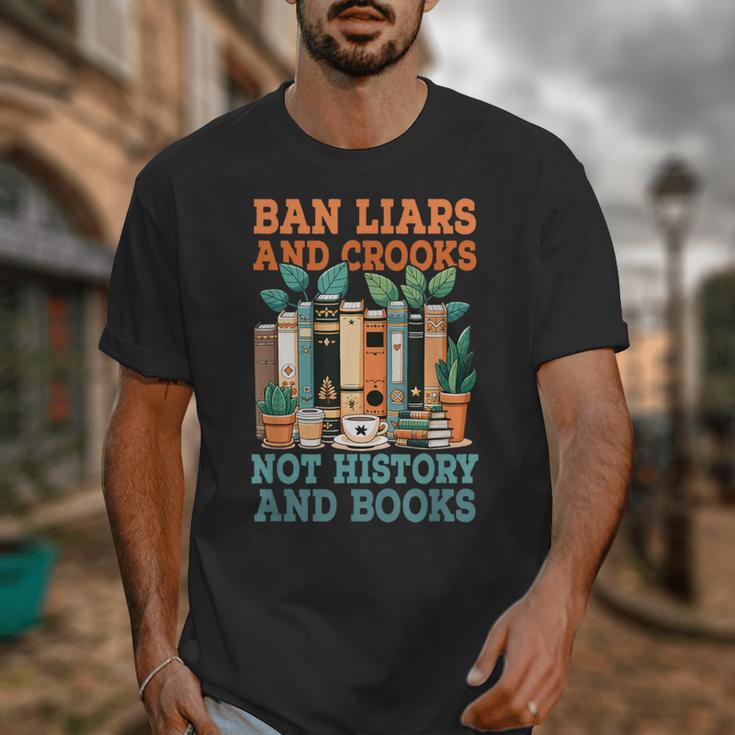 Ban Liars And Crooks Not History And Books Bookworm Library Unisex T-Shirt