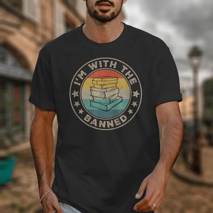 Im With The Banned Book Readers Retro Librarians Teachers Unisex T-Shirt