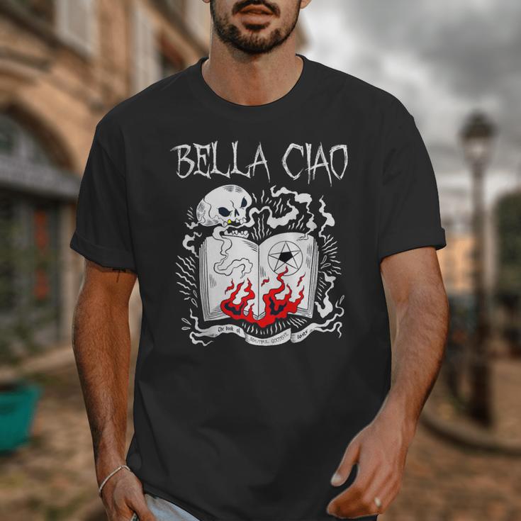 Bella Ciao Goodbye Beautiful Skull Book Of Dark Magic Occult Unisex T-Shirt Bella Ciao Goodbye Beautiful Skull Book Of Dark Magic Occult Unisex T-Shirt