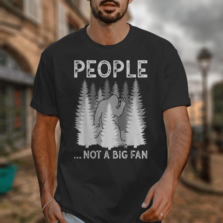 Bigfoot People Not a Big Fan Sasquatch Introvert Unisex T-Shirt Bigfoot People Not a Big Fan Sasquatch Introvert Unisex T-Shirt
