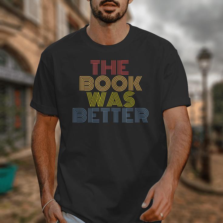 The Book Was Better Retro 70s Vintage Unisex T-Shirt