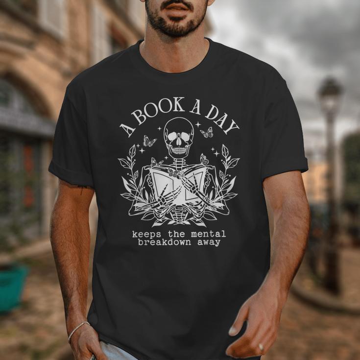 A Book A Day Keep The Mental Breakdown Away Unisex T-Shirt
