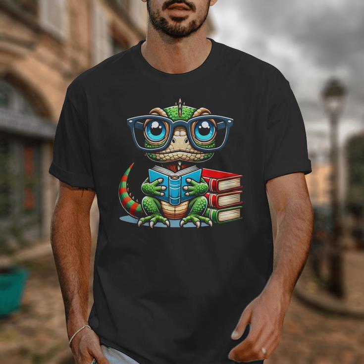 Book Lover Reading Iguana Unisex T-Shirt Book Lover Reading Iguana Unisex T-Shirt