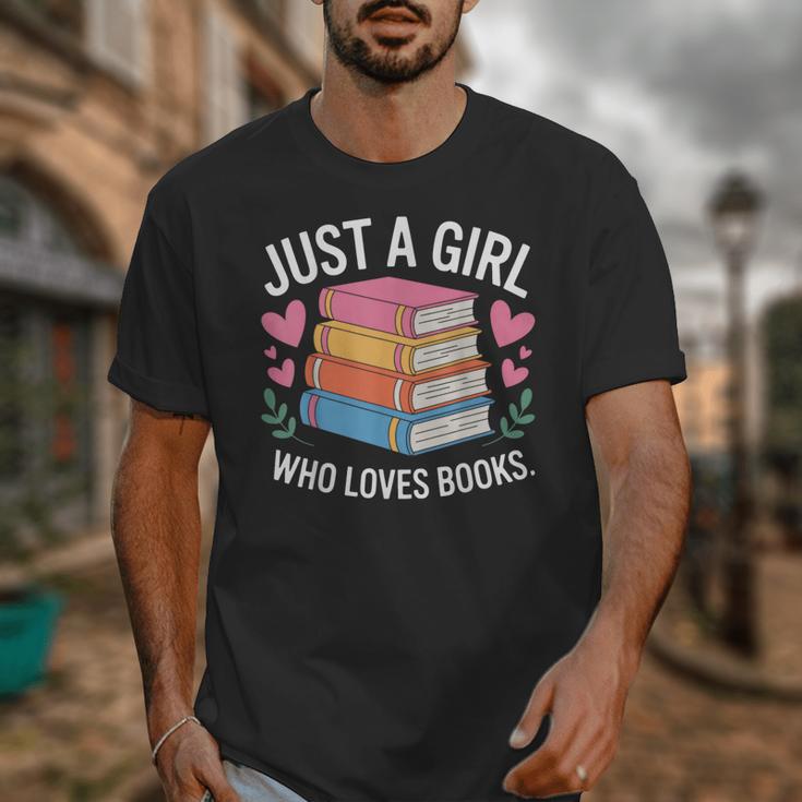 Book Nerd Just A Girl Who Loves Books Literary Enthusiast Unisex T-Shirt