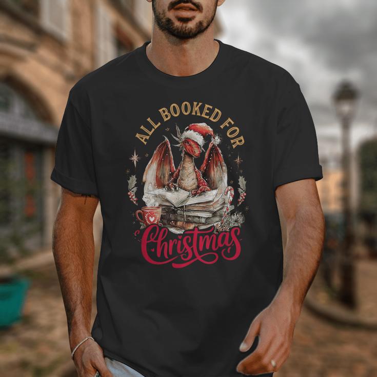 All Booked For Christmas Dragon Unisex T-Shirt All Booked For Christmas Dragon Unisex T-Shirt