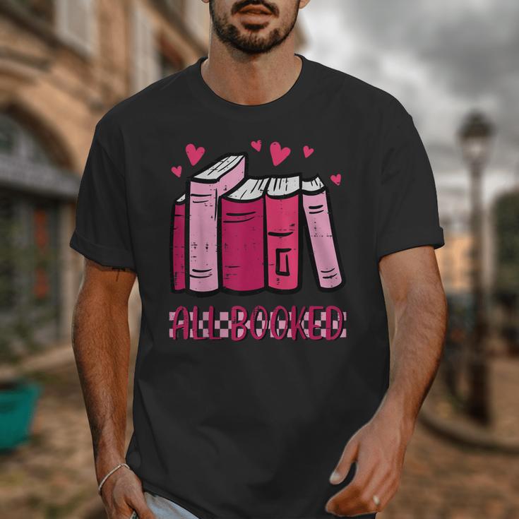 All Booked Read Book Reading Librarian Men Women Kids Unisex T-Shirt