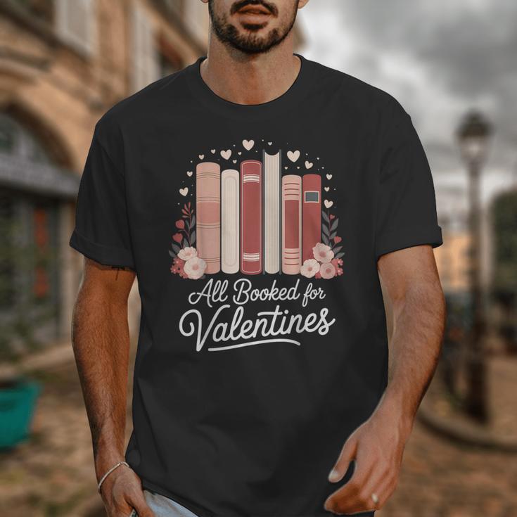 All Booked For Valentines Book Lovers Hearts Unisex T-Shirt