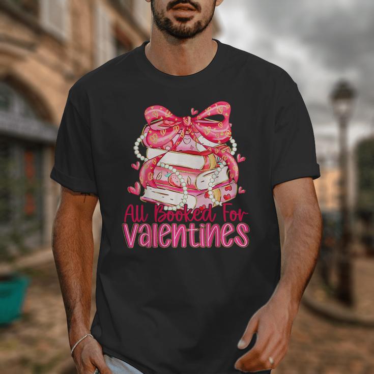 All Booked For Valentines Day Book Lovers Teacher Kids Unisex T-Shirt