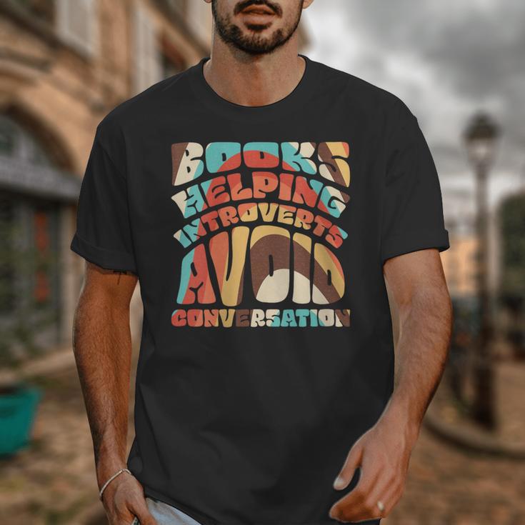 Books Helping Introverts Avoid Conversation Unisex T-Shirt Books Helping Introverts Avoid Conversation Unisex T-Shirt