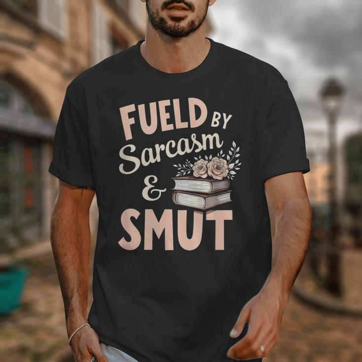 Bookworm Fueled By Sarcasm And Smut Book Reading Unisex T-Shirt