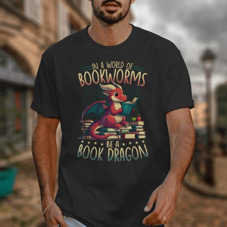 Bookworms Be A Book Dragon Literature Reading & Book Lover Unisex T-Shirt Bookworms Be A Book Dragon Literature Reading & Book Lover Unisex T-Shirt