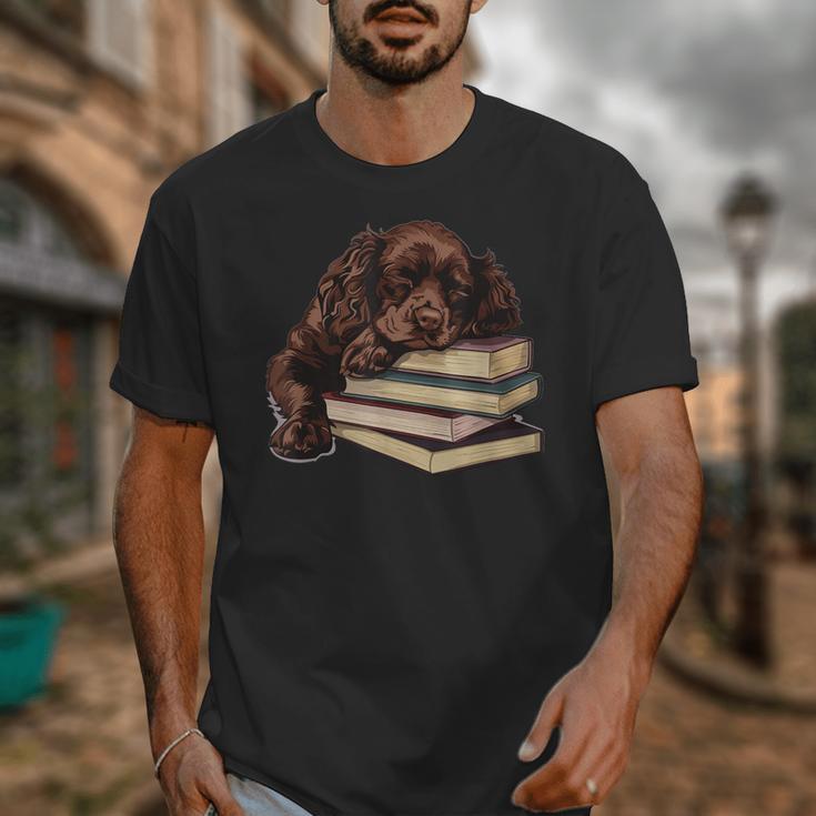 Boykin Spaniel Books Dog Breed Graphic Unisex T-Shirt