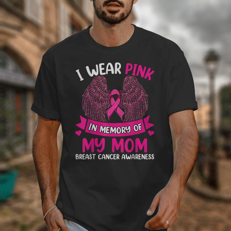 Breast Cancer Shirt I Wear Pink In Memory Of My Mom Unisex T-Shirt Breast Cancer Shirt I Wear Pink In Memory Of My Mom Unisex T-Shirt