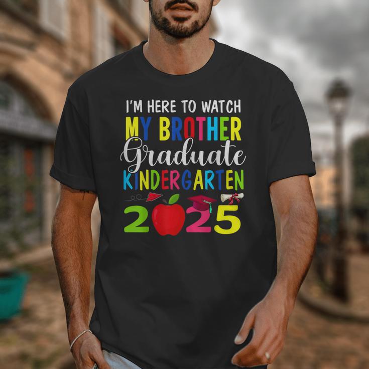 My Brother Graduated Kindergarten Class Of 2025 Graduation Unisex T-Shirt