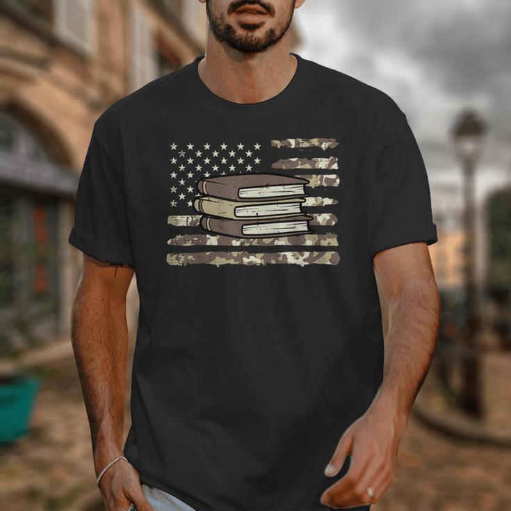 Camo Across America Read Reading Book Librarian Men Women Unisex T-Shirt Camo Across America Read Reading Book Librarian Men Women Unisex T-Shirt