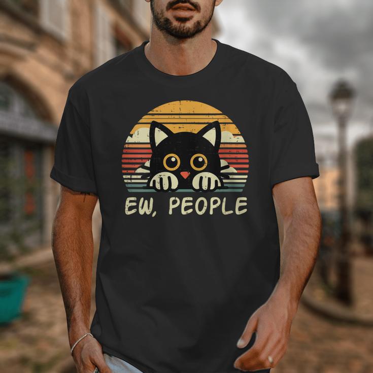 Cat Eww People Introvert Meme Women Men Kids Unisex T-Shirt