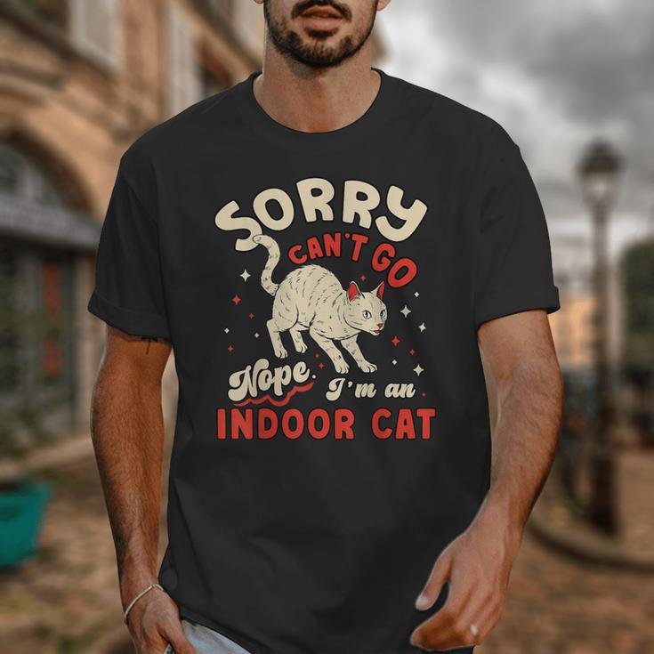 Cat Lover Sorry Cant Go Im An Indoor Introvert Cat Mom Unisex T-Shirt Cat Lover Sorry Cant Go Im An Indoor Introvert Cat Mom Unisex T-Shirt