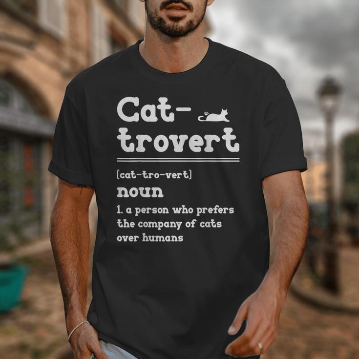 Cat-Trovert Definition Cat Introvert Pet Lover Unisex T-Shirt Cat-Trovert Definition Cat Introvert Pet Lover Unisex T-Shirt