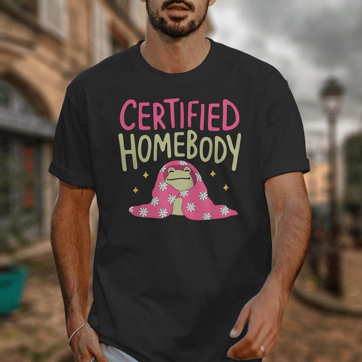 Certified Homebody Trendy Frog Introvert Unisex T-Shirt