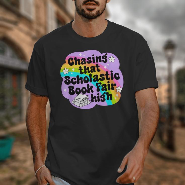 Chasing That Scholastic Book Fair High Book Lovers Unisex T-Shirt