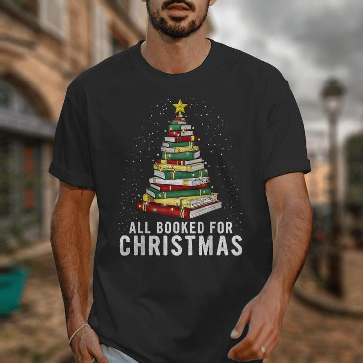 Christmas Book Tree All Booked For Xmas Unisex T-Shirt