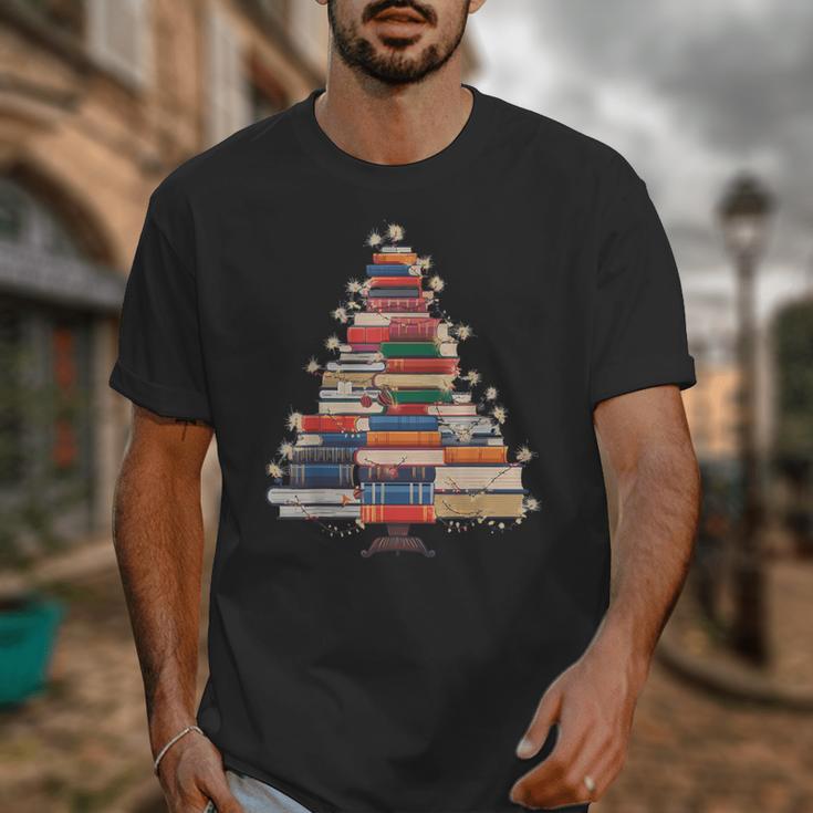 Christmas Tree Book Bookworm Unisex T-Shirt