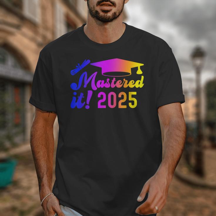 Class Of 2025 Mastered It College Masters Degree Graduation Unisex T-Shirt