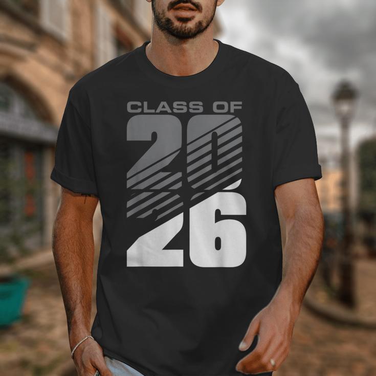 Class Of 2026 High School Senior Graduation Grey Sport Style Unisex T-Shirt