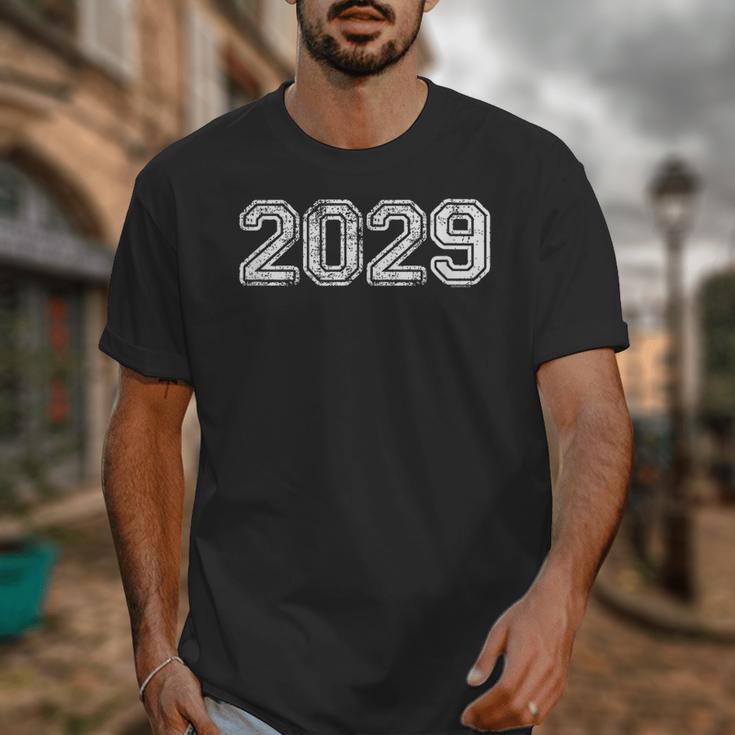 Class Of 2029 Shirt Graduation Vintage Him Her Senior 2029 Unisex T-Shirt