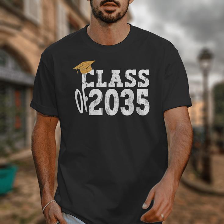 Class Of 2035 Grow With Me Boy Girl First Day Of Graduation Unisex T-Shirt