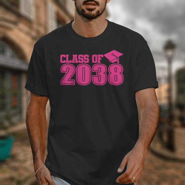 Class Of 2038 Pink Girls Growing Up School Memory Graduation Unisex T-Shirt