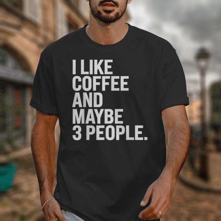 I Like Coffee Introvert Coffee Lovers Sarcastic Humor Unisex T-Shirt I Like Coffee Introvert Coffee Lovers Sarcastic Humor Unisex T-Shirt