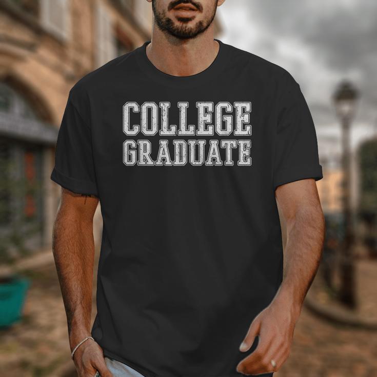 College Graduate Shirt Graduation Tee Distressed Unisex T-Shirt