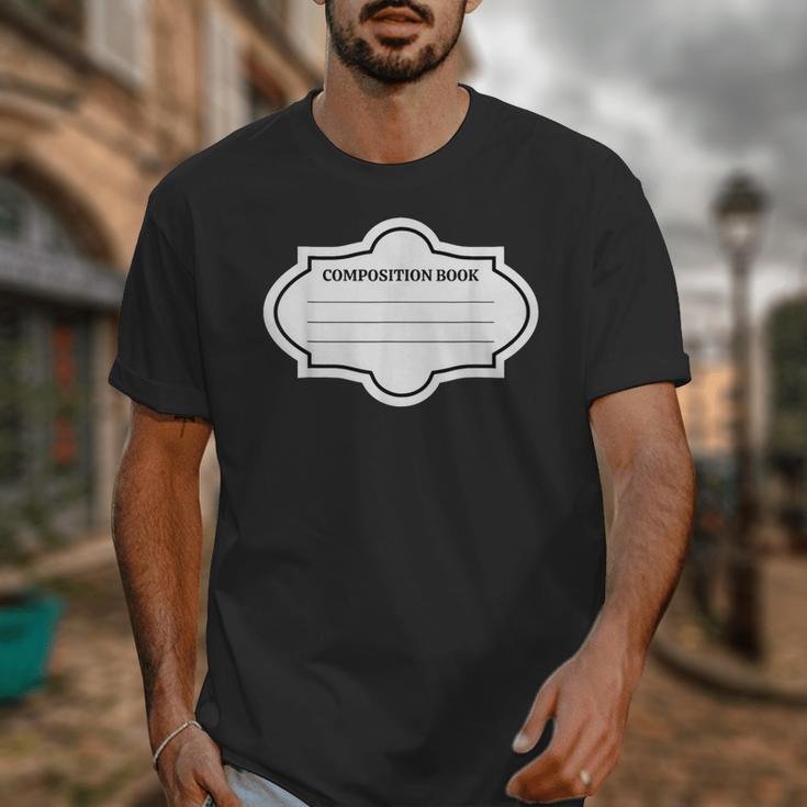 Composition Book Notebook Teacher's Halloween Group Costume Unisex T-Shirt