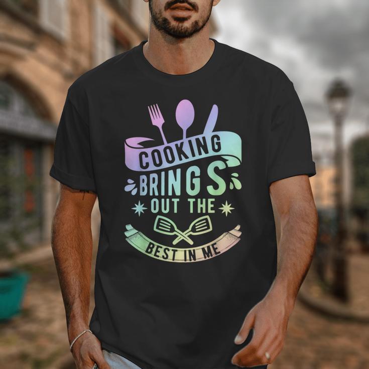 Cooking Brings Out The Best In Me Crafting Flavorful Memory Unisex T-Shirt