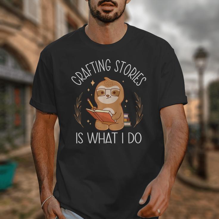 Crafting Stories Is What I Do Reading Writing Book Author Unisex T-Shirt Crafting Stories Is What I Do Reading Writing Book Author Unisex T-Shirt