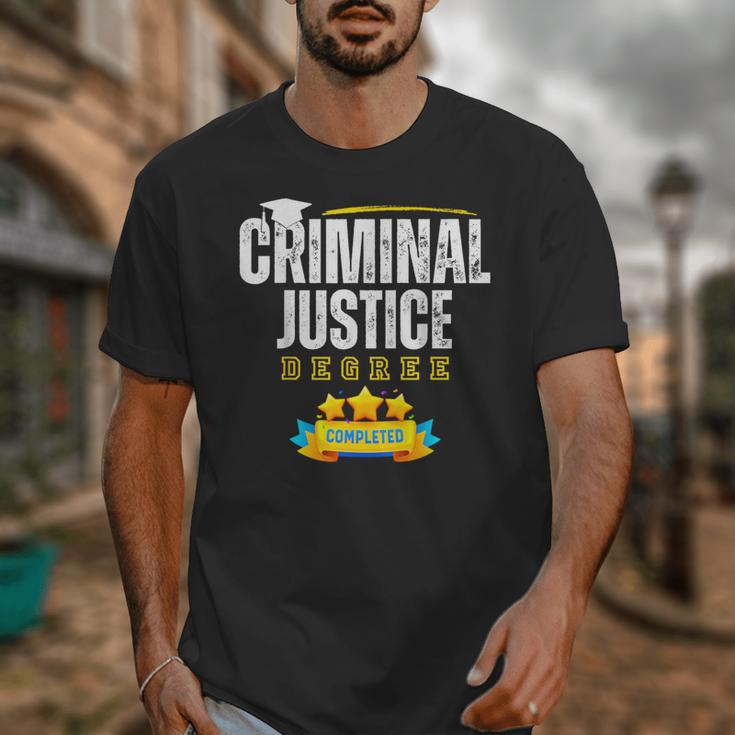 Criminal Justice Degree Graduation Senior Celebration Grad Unisex T-Shirt