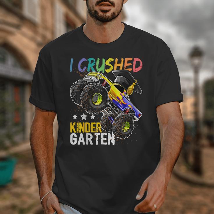 I Crushed Kindergarten Monster Truck Graduation Boys Small Unisex T-Shirt