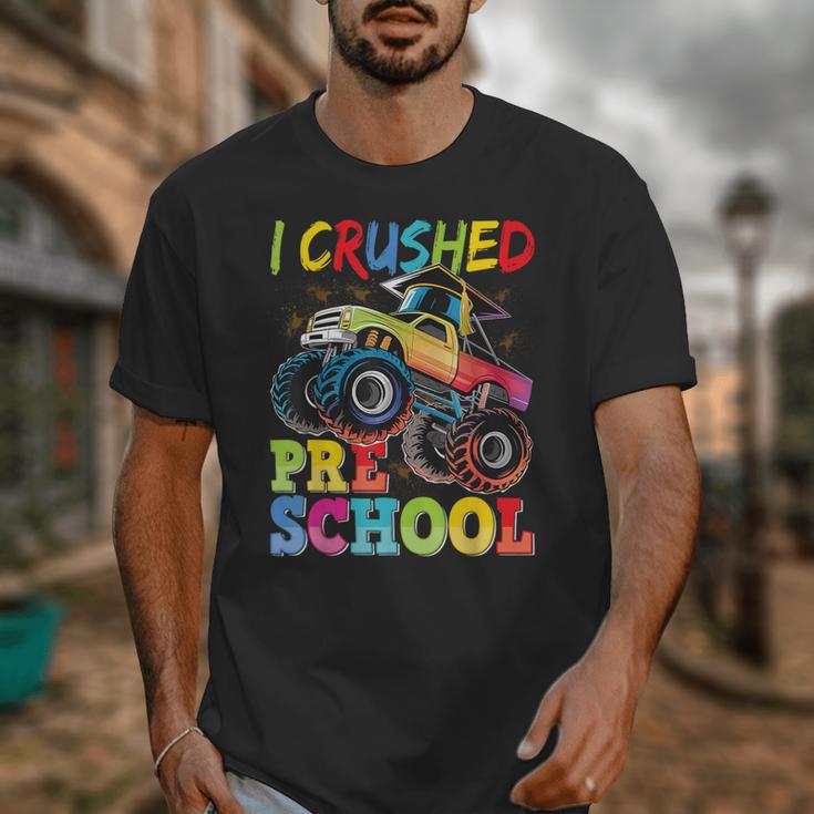 I Crushed Pre-K Monster Truck Graduation Preschool Grad 2025 Unisex T-Shirt