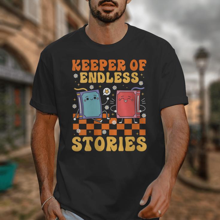 Cute Librarian Library Book Lover Keeper Of Endless Stories Unisex T-Shirt Cute Librarian Library Book Lover Keeper Of Endless Stories Unisex T-Shirt