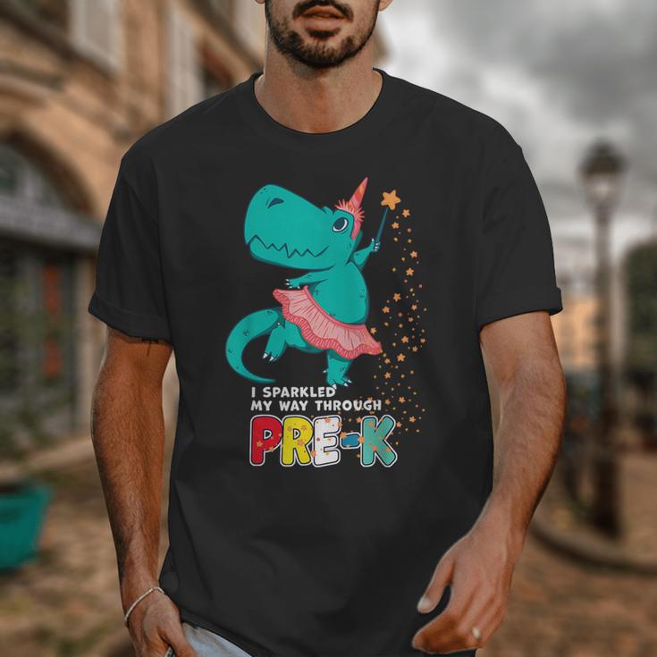 Cute Magical Ballerina Dino Unicorn Pre-K Graduation Unisex T-Shirt
