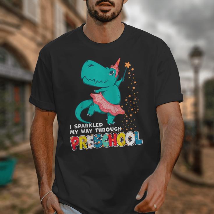 Cute Magical Ballerina Dino Unicorn Preschool Graduation Unisex T-Shirt