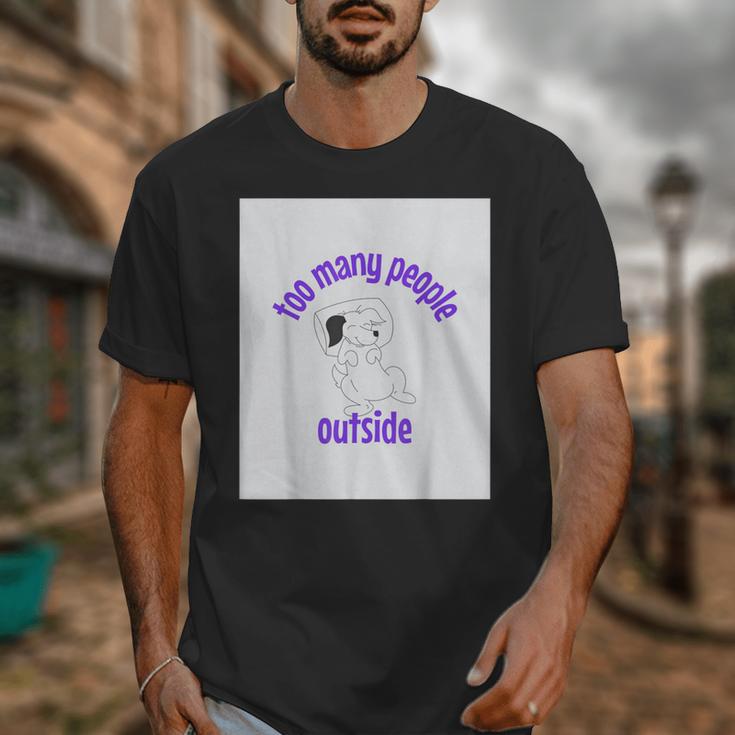 Cute Puppy With a Quote For Introverts Unisex T-Shirt Cute Puppy With a Quote For Introverts Unisex T-Shirt