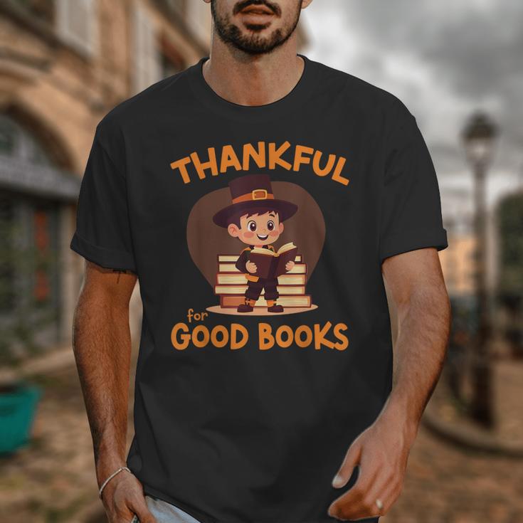 Cute Thanksgiving Teacher Librarian Thankful Reading Books Unisex T-Shirt Cute Thanksgiving Teacher Librarian Thankful Reading Books Unisex T-Shirt
