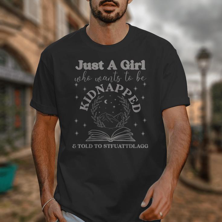 Dark Romance Merch Kidnapped STFUATTDLAGG Smutt Book Lover Unisex T-Shirt