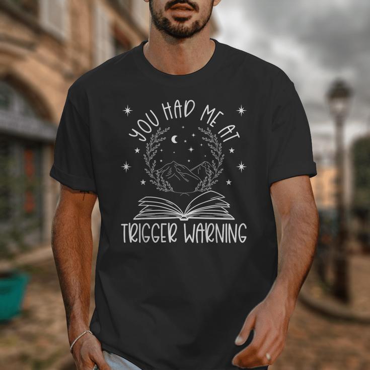 Dark Romance Trigger Warning Spicy Book Merch Women Smut Unisex T-Shirt