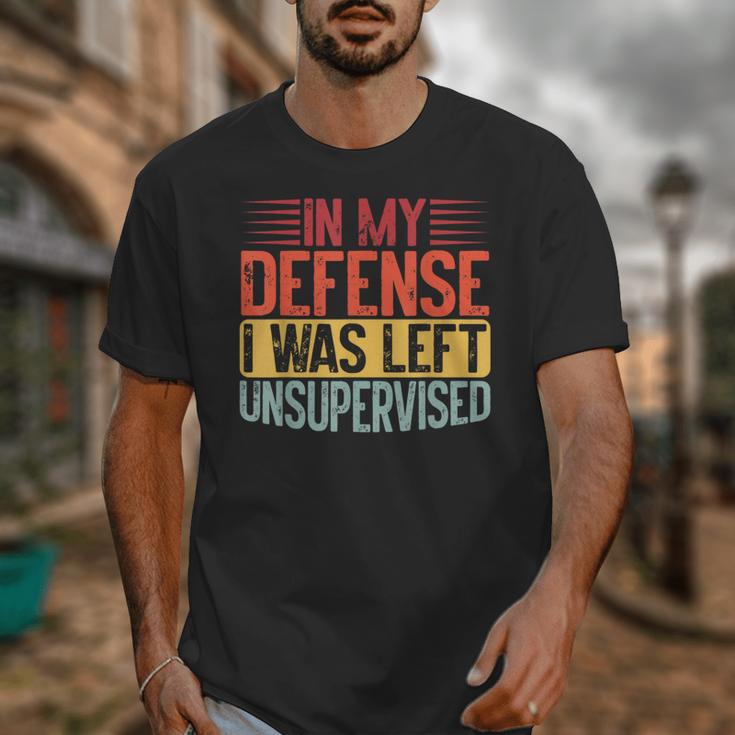 In My Defense i Was Left Unsupervised Introvert Unisex T-Shirt In My Defense i Was Left Unsupervised Introvert Unisex T-Shirt