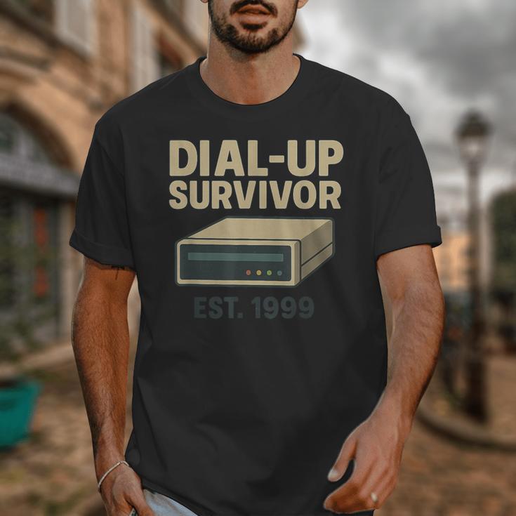 Dial Up Survivor Retro 90s Internet Nostalgia Unisex T-Shirt