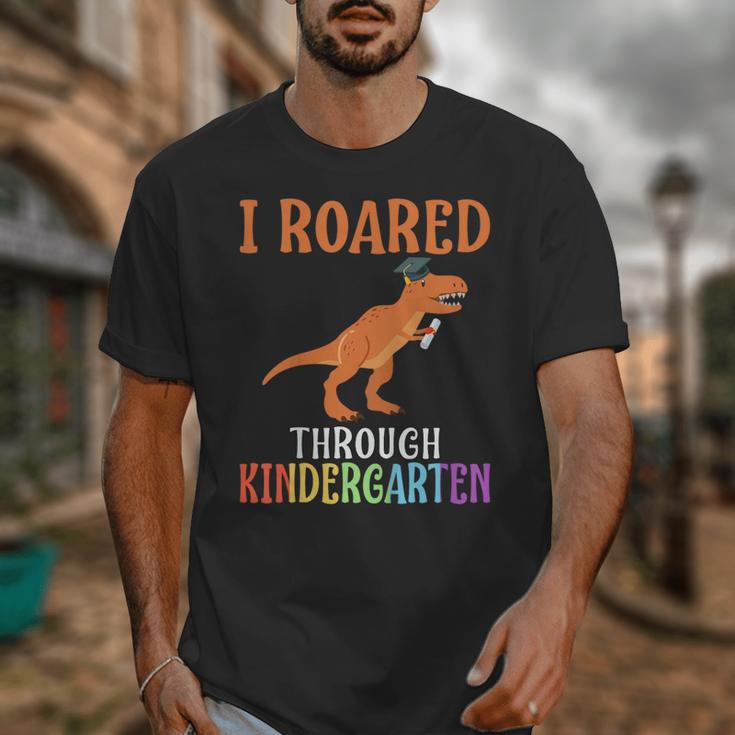 Dinosaur Graduation I Roared Through Kindergarten T-Shirt Unisex T-Shirt