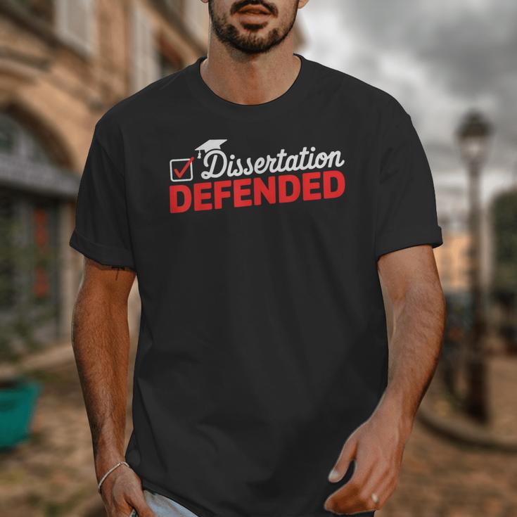 Dissertation Defended PhD Graduate PhD Graduation 2025 Unisex T-Shirt